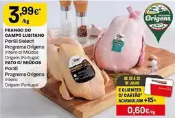 Intermarché Porsi select - frango do campo lusitano promoção