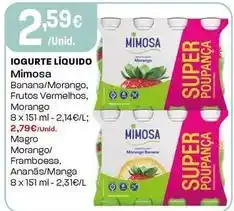 Intermarché Mimosa - iogurte liquido promoção