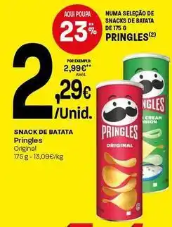 Intermarché Pringles - snack de batata promoção