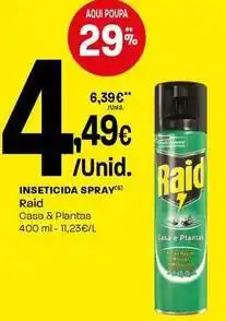 Intermarché Raid - inseticida spray promoção