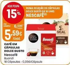 Intermarché Nescafé - café em cápsulas dolce gusto promoção