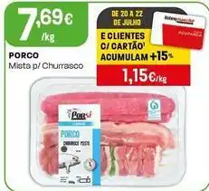 Intermarché Porco - mista p/ churrasco promoção