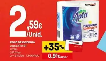 Intermarché Apta/porsi - rolo de cozinha promoção