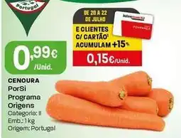 Intermarché Porsi - cenoura promoção