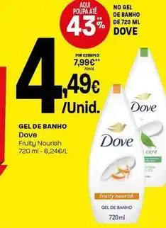 Intermarché Dove - gel de banho promoção