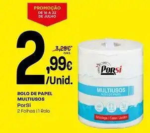 Intermarché Porsi - rolo de papel multiusos promoção