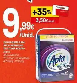 Intermarché Apta - detergente em pó p/maquina de lavar roupa promoção