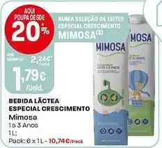 Intermarché Mimosa - bebida lactea especial crescimento promoção