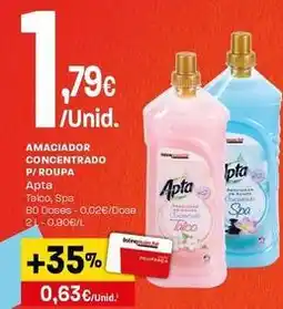 Intermarché Apta - amaciador concentrado p/roupa promoção