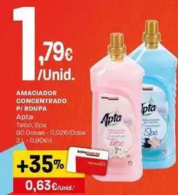 Intermarché Apta - amaciador concentrado p/roupa promoção