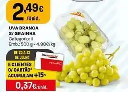Intermarché Uva branca s/ grainha promoção