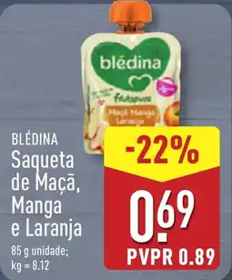 ALDI BLÉDINA Saqueta de Maçã, Manga e Laranja promoção