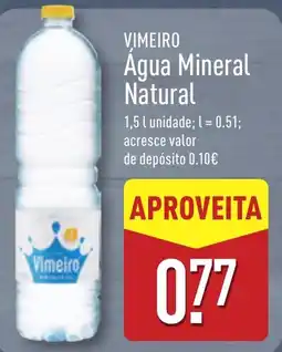 ALDI VIMEIRO Agua Mineral Natural promoção