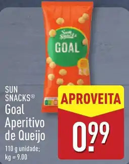 ALDI SUN SNACKS Goal Aperitivo de Queijo promoção