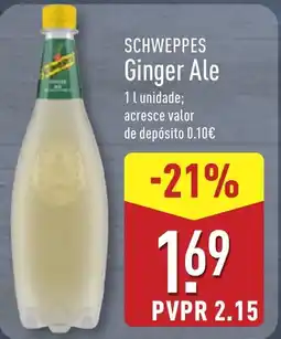 ALDI SCHWEPPES Ginger Ale promoção