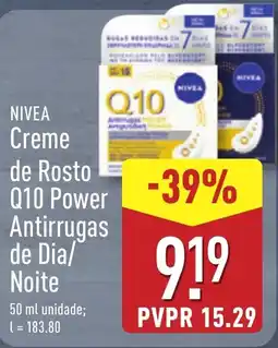 ALDI NIVEA Creme de Rosto Q10 Power Antirrugas de Dia/ Noite promoção