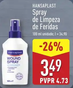 ALDI HANSAPLAST Spray de Limpeza de Feridas promoção