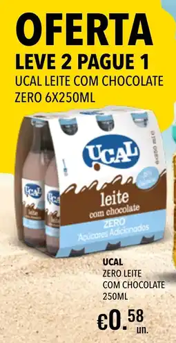 Central Cash Ucal zero leite com chocolate promoção