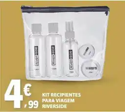 E.Leclerc kit recipientes para viagem riverside promoção