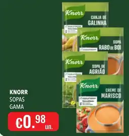 Central Cash Knorr sopas gama promoção