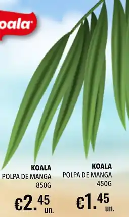 Central Cash koala polpa de manga promoção
