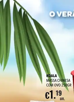 Central Cash koala massa chinesa com ovo promoção