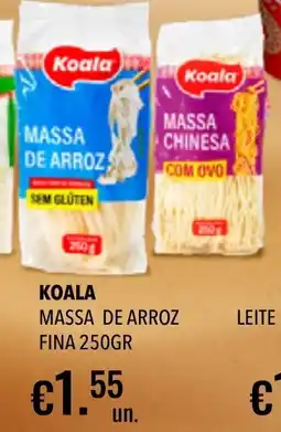 Central Cash Koala massa de arroz fina promoção