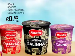 Central Cash Koala noodles carne / galinha / camarão picante promoção