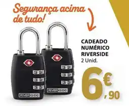 E.Leclerc cadeado numerico riverside promoção