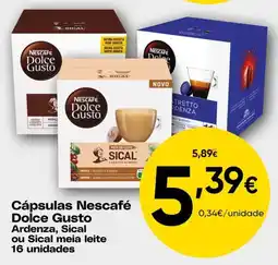 Froiz Cápsulas Nescafé Dolce Gusto Ardenza, Sical ou Sical meia leite promoção