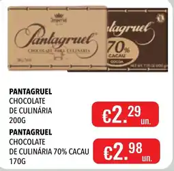 Central Cash Pantagruel chocolate de culinária promoção