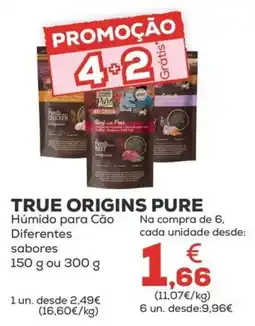 Kiwoko true origins pure húmido para cão diferentes sabores promoção