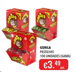 Central Cash gorila pastilhas promoção