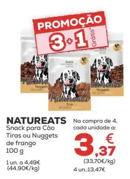 Kiwoko Natureats snack para cão tiras ou nuggets de frango promoção