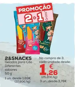 Kiwoko 2&snacks gelados para cão promoção