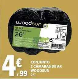 E.Leclerc Conjunto 2 câmaras de ar woodsun promoção
