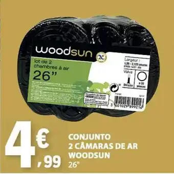 Conjunto 2 câmaras de ar woodsun