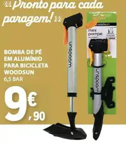 E.Leclerc bomba de pé em alumínio para bicicleta woodsun promoção