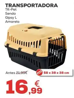 Kiwoko Transportadora tk-pet senda gipsy l amarela promoção