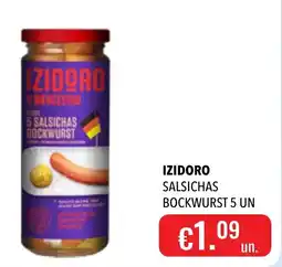 Central Cash izidoro salsichas bockwurst 5 un promoção