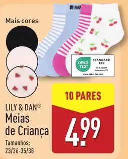 ALDI LILY & DAN Meias de Criança promoção
