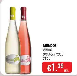 Central Cash mundos vinho branco/ rosé promoção