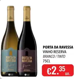 Central Cash Porta da ravessa vinho reserva branco / tinto promoção