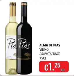 Central Cash Alma de Pias vinho branco / tinto promoção