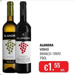 Central Cash alandra vinho branco / tinto promoção