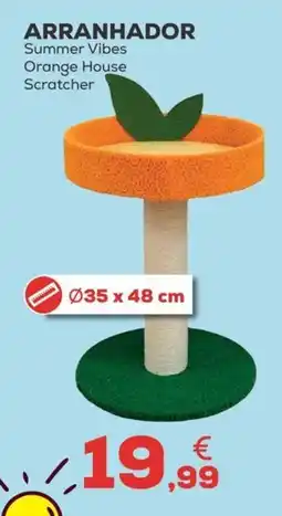 Kiwoko Arranhador summer vibes orange house scratcher promoção