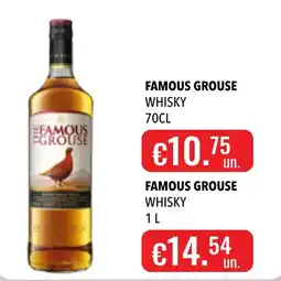Central Cash Famous grouse whisky promoção
