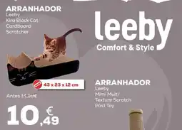 Kiwoko Arranhador leeby kira black cat cardboard scratcher promoção