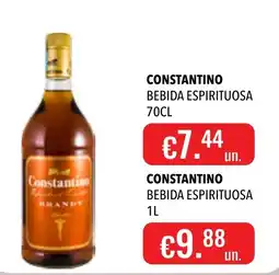 Central Cash Constantino bebida espirituosa promoção