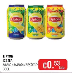 Central Cash lipton ice tea limão / manga / pêssego promoção